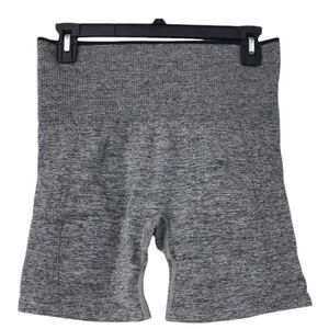 THIRDLOVE SEAMLESS KNITWEAR BIKE SHORTS in Grey NWT L